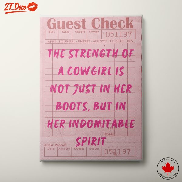 Empowering Cowgirl Quote Poster