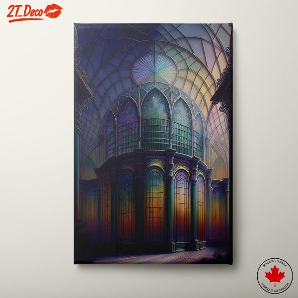 Vibrant Contemporary Architectural Structure Art