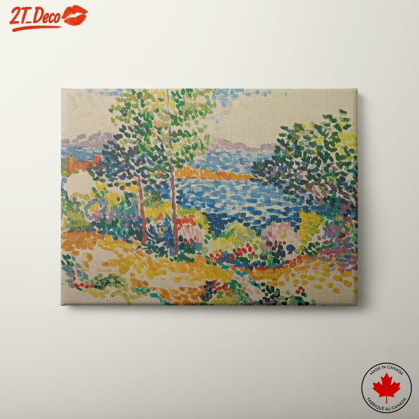 Vibrant Nature Landscape with Trees and Water