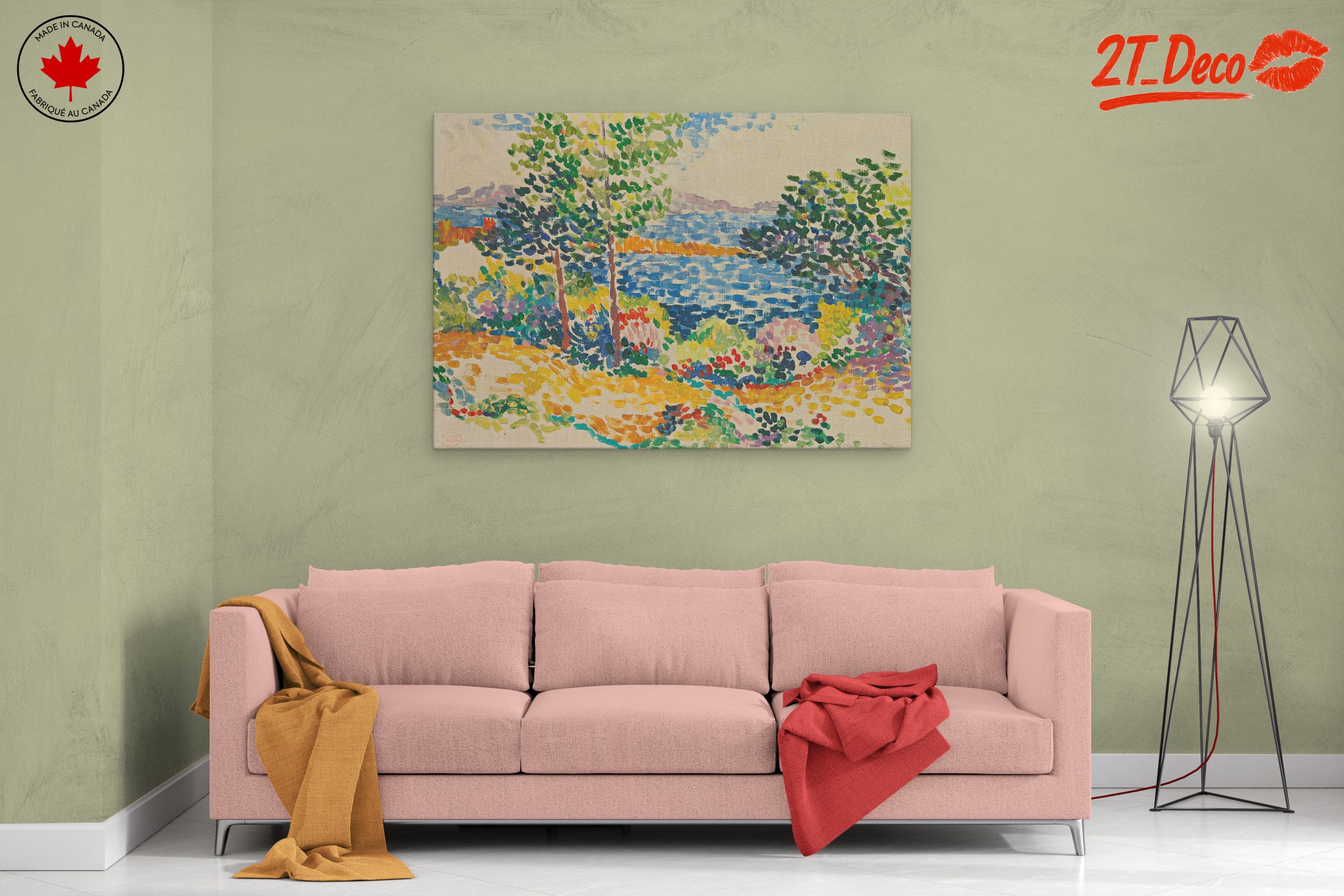 Vibrant Nature Landscape with Trees and Water - Image 2