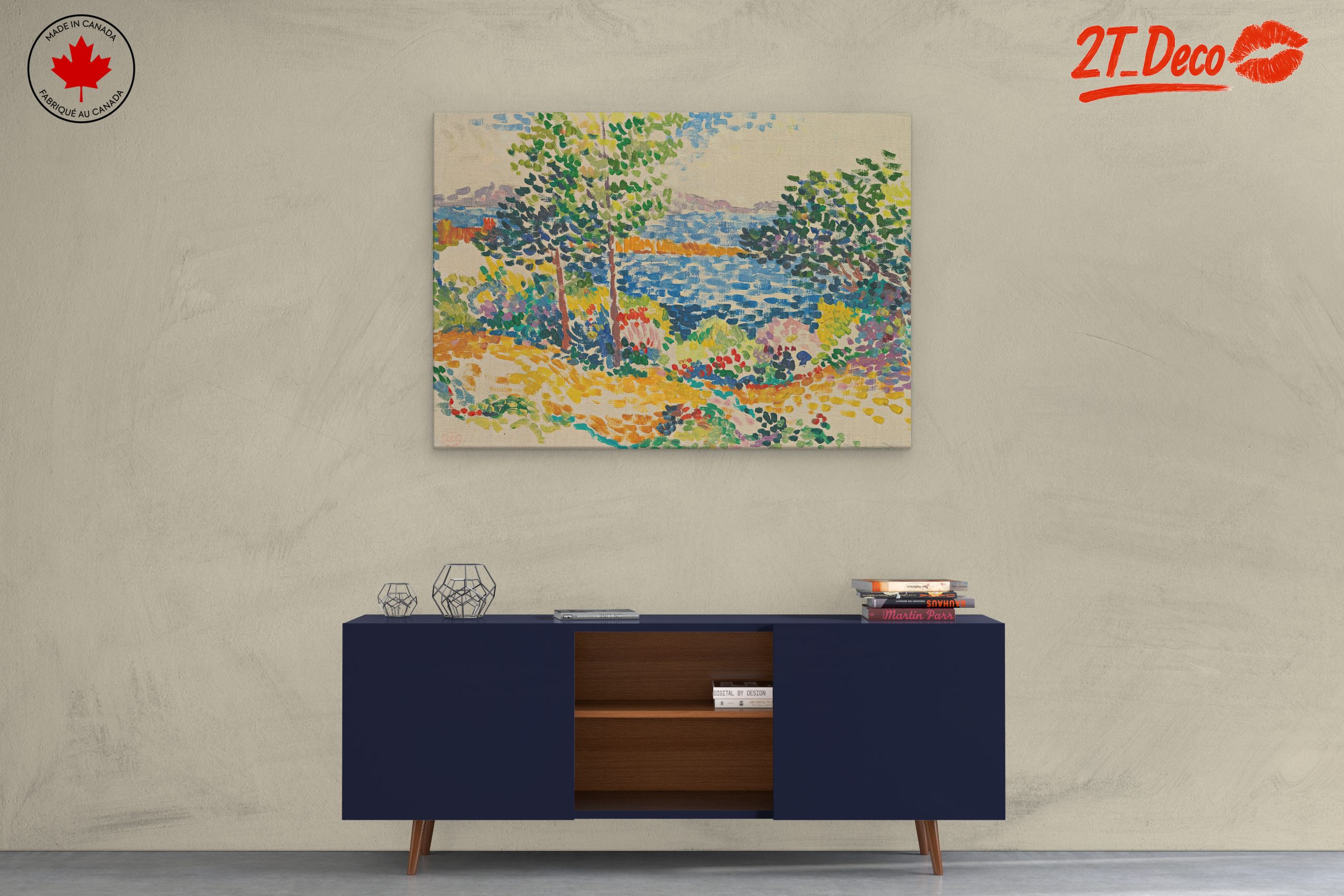 Vibrant Nature Landscape with Trees and Water - Image 3