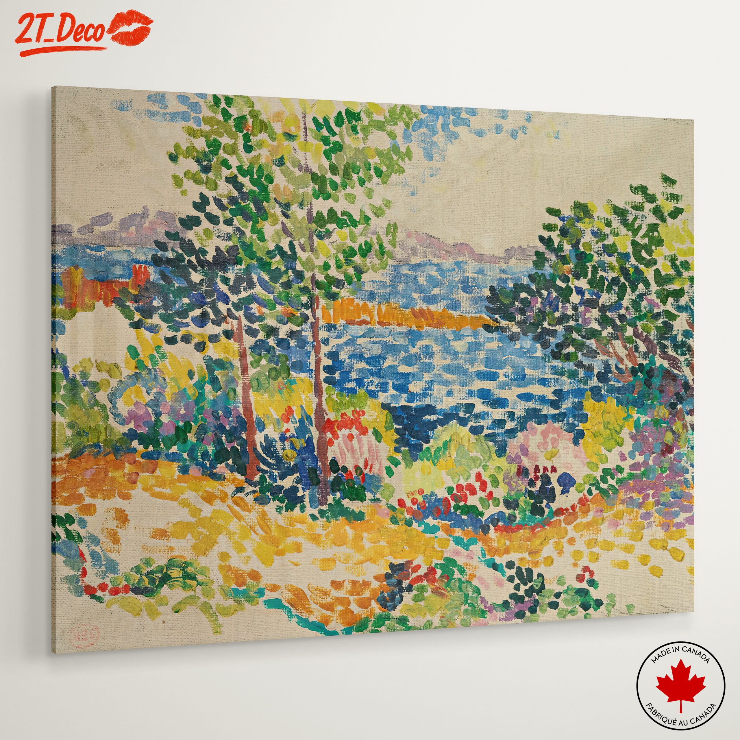 Vibrant Nature Landscape with Trees and Water - Image 6