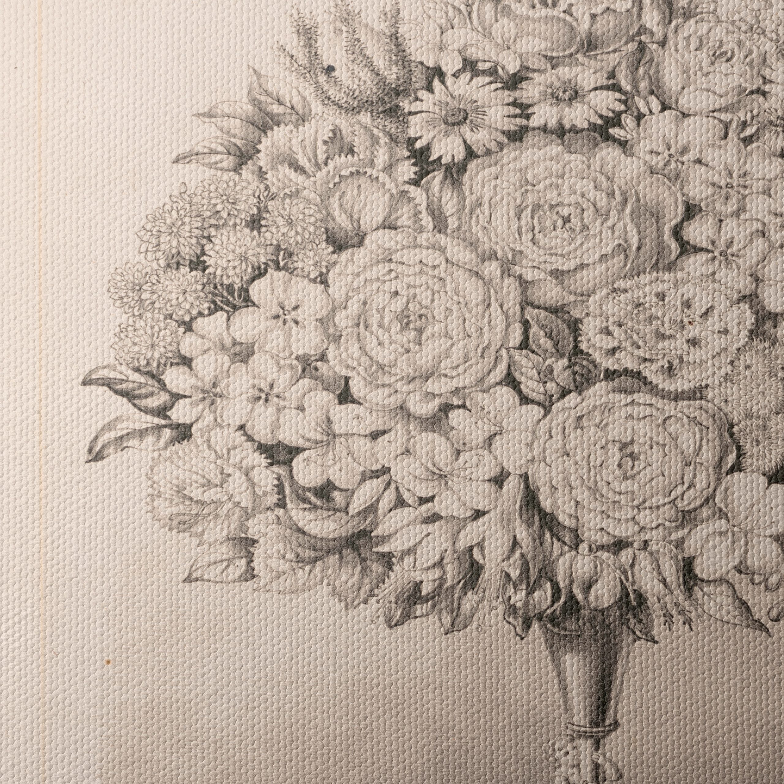 Elegant Floral Arrangement in Monochrome - Image 4