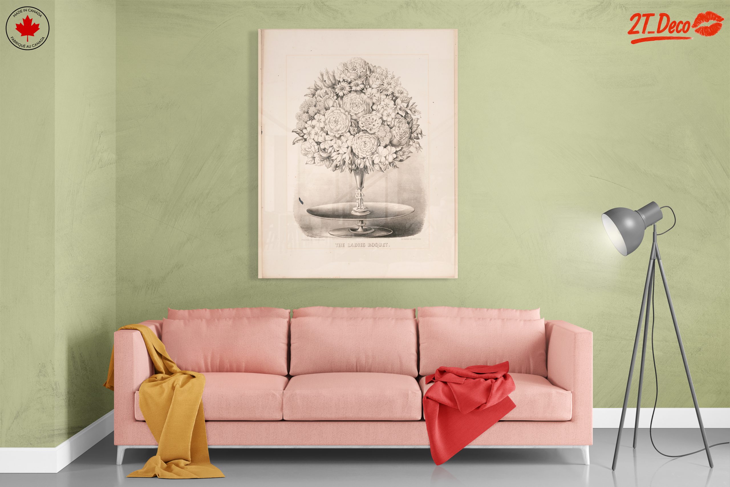 Elegant Floral Arrangement in Monochrome - Image 7