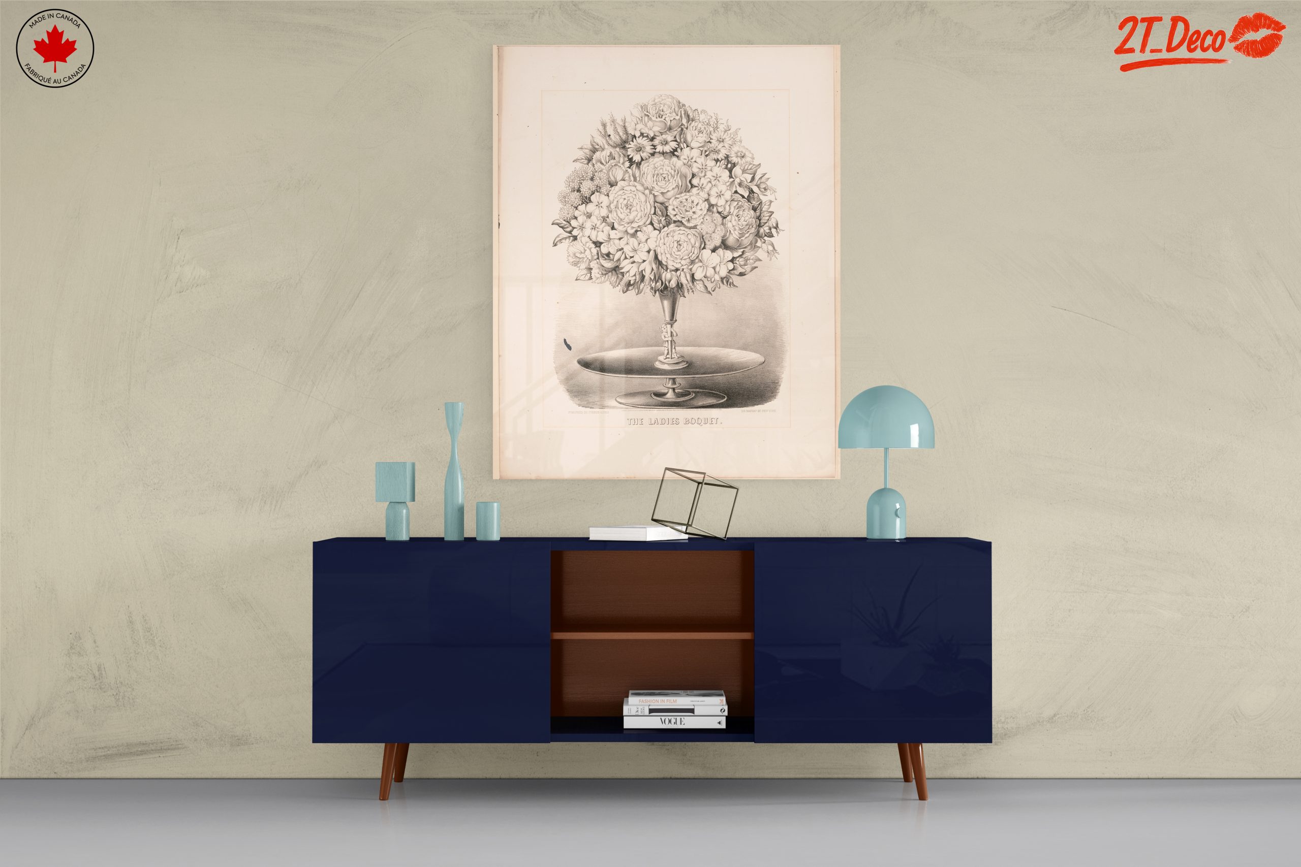 Elegant Floral Arrangement in Monochrome - Image 8