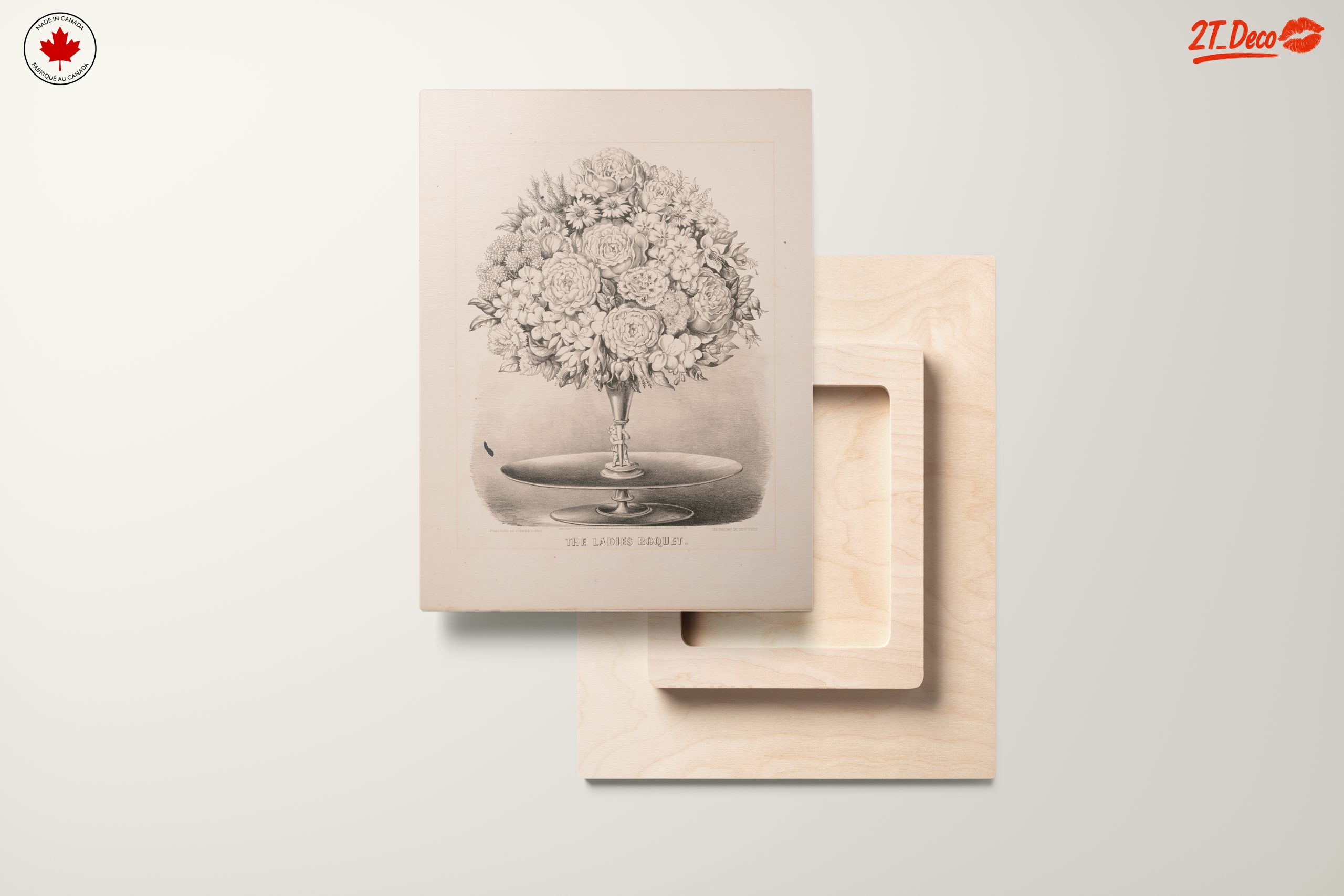 Elegant Floral Arrangement in Monochrome - Image 11