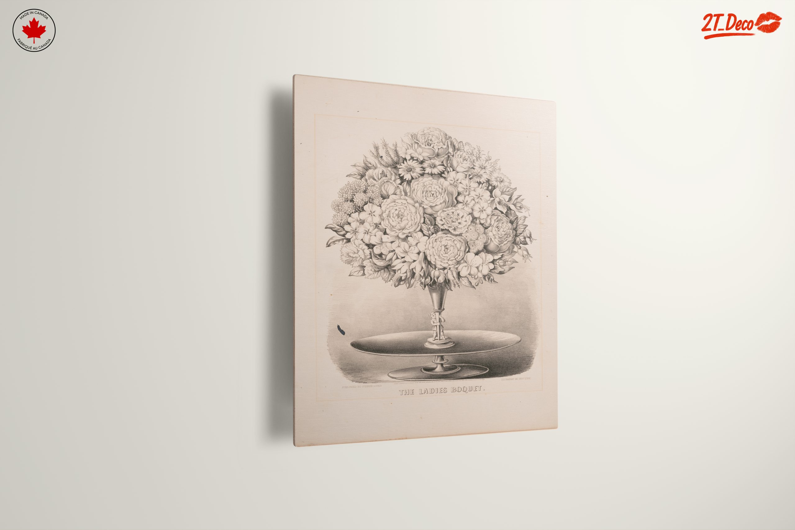 Elegant Floral Arrangement in Monochrome - Image 13