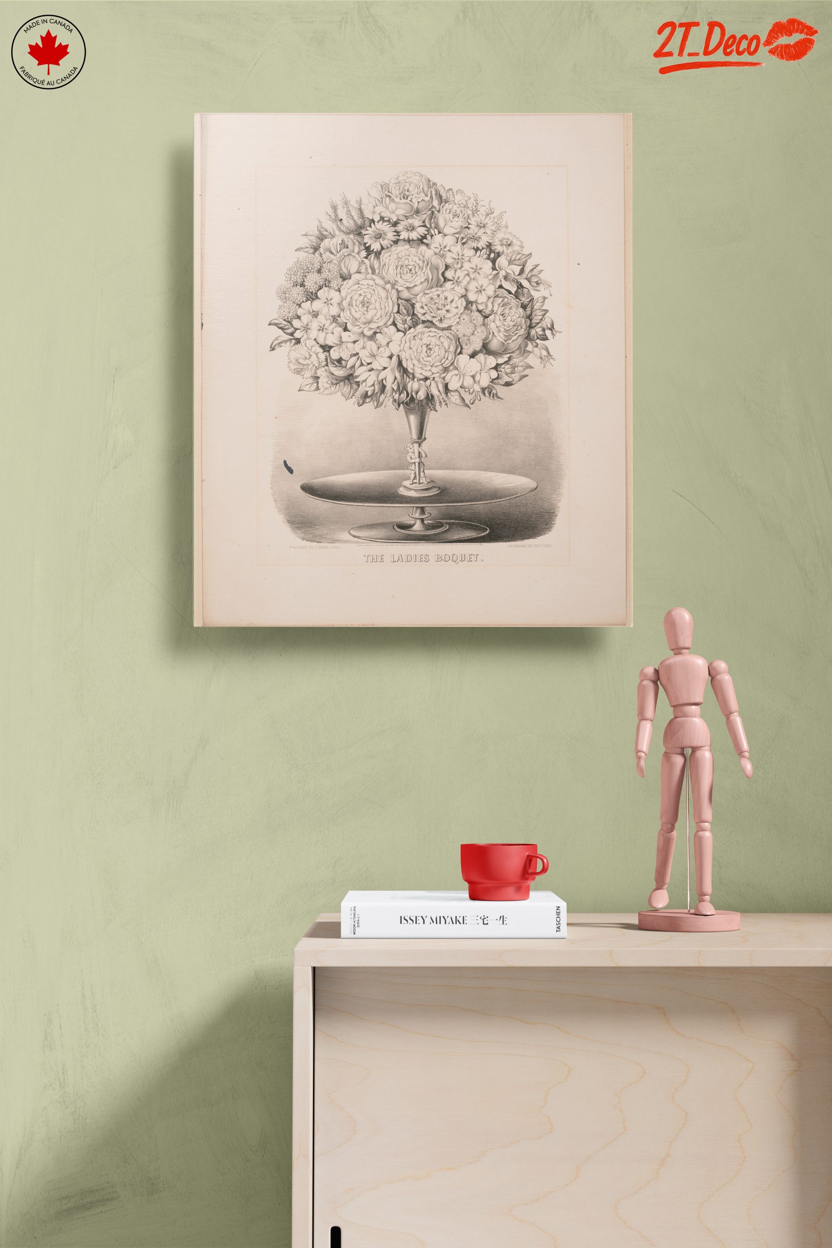 Elegant Floral Arrangement in Monochrome - Image 14