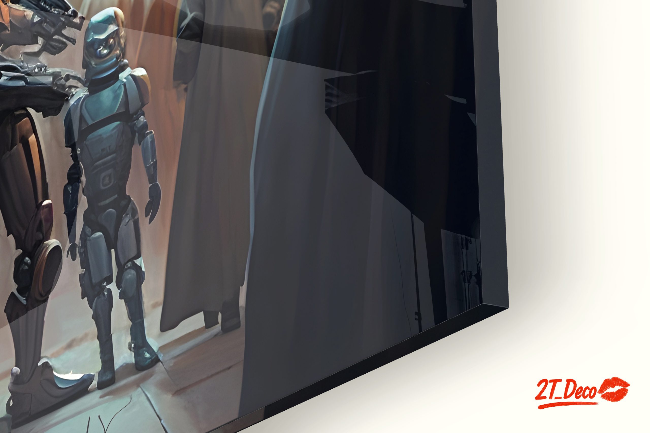 Futuristic Robot Urban Scene Artwork - Image 9
