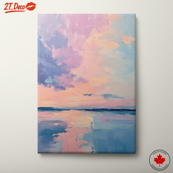 Soft Pastel Abstract Landscape
