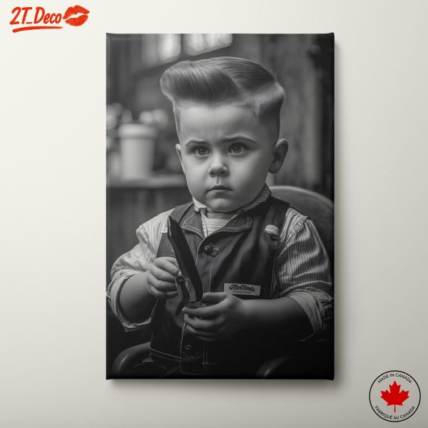 Serious Child Portrait in Classic Outfit