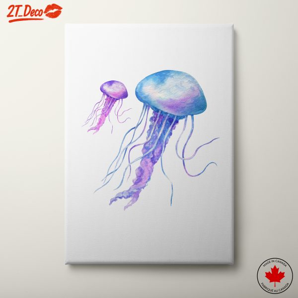 Abstract Marine Life Jellyfish Artwork