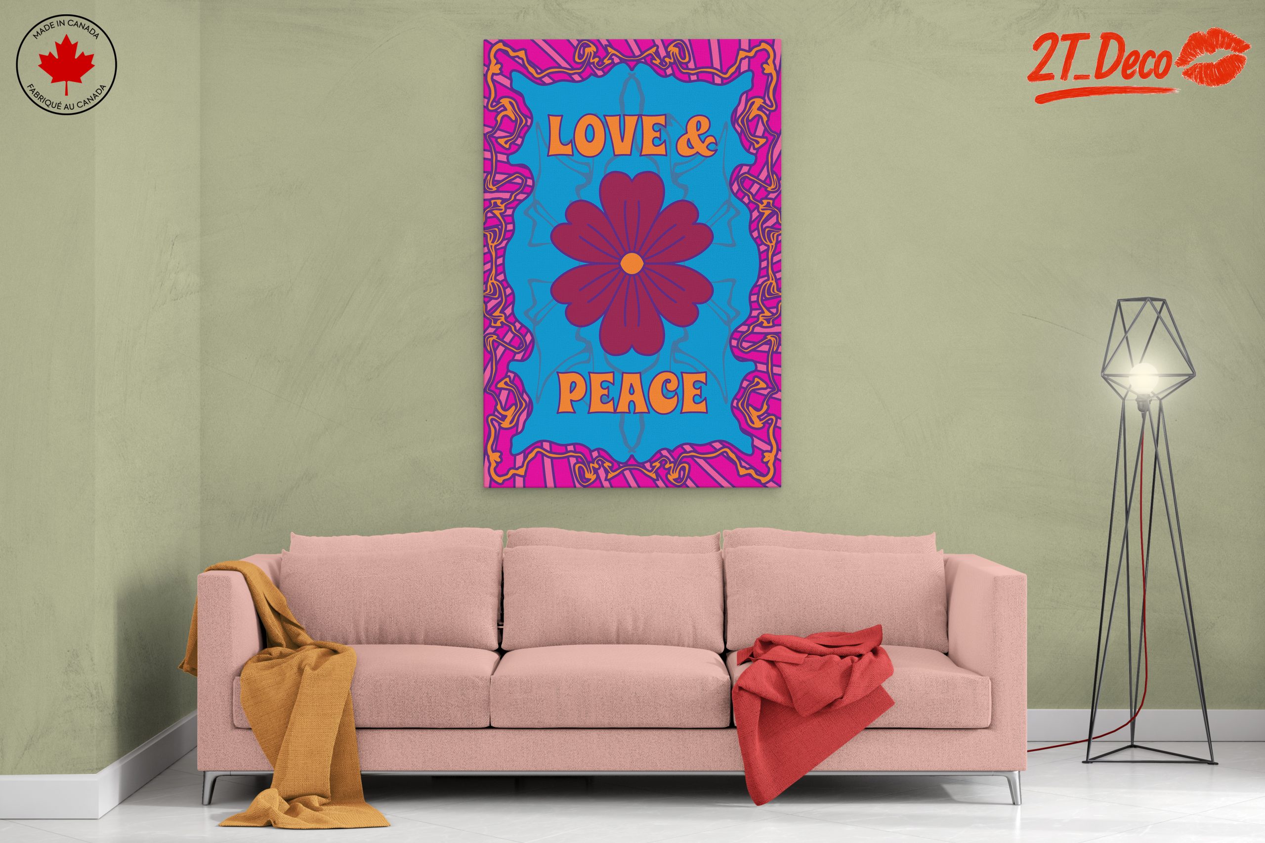 Colorful Love and Peace Pop Art - Image 2