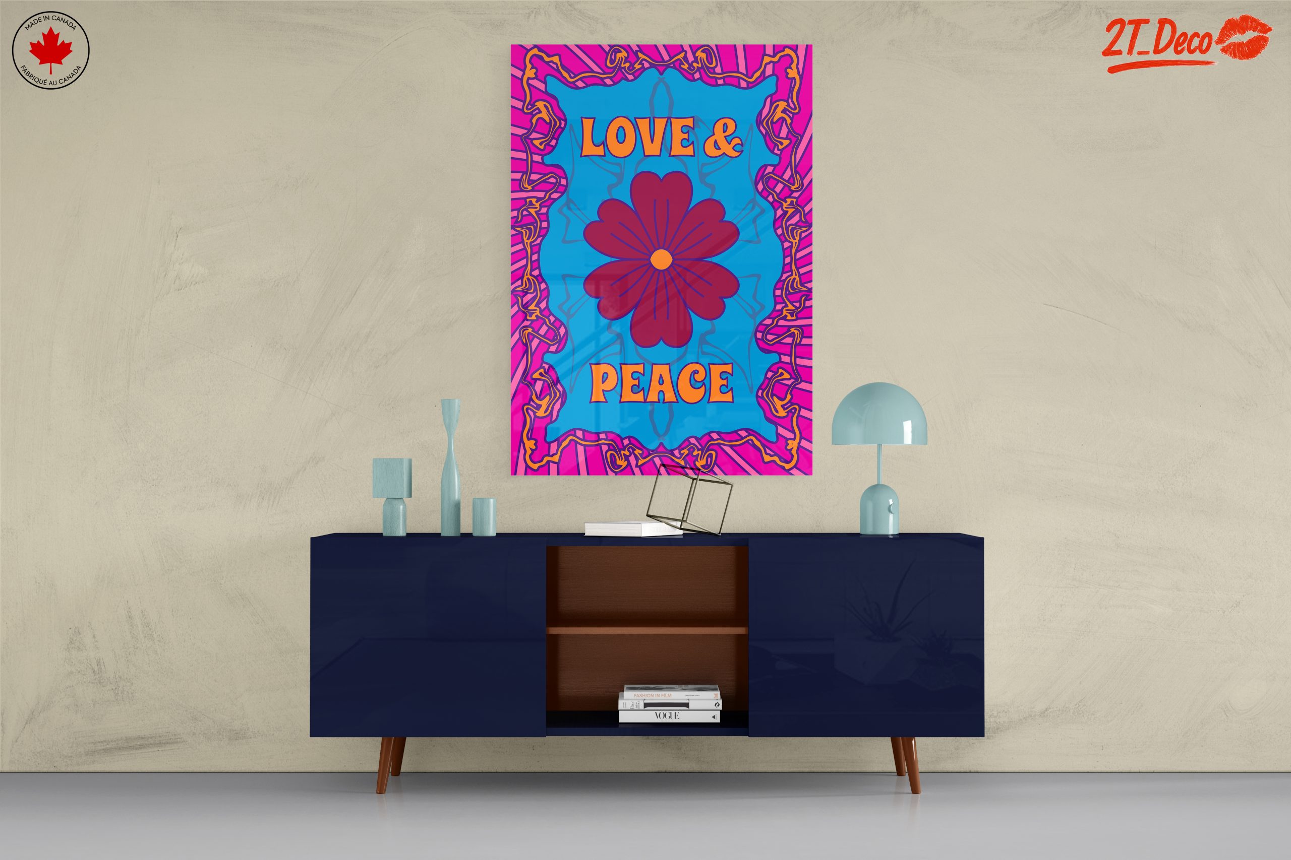 Colorful Love and Peace Pop Art - Image 8