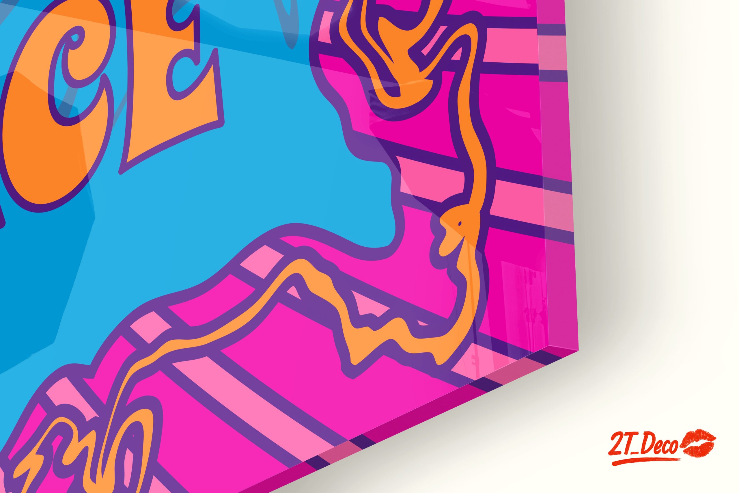Colorful Love and Peace Pop Art - Image 9