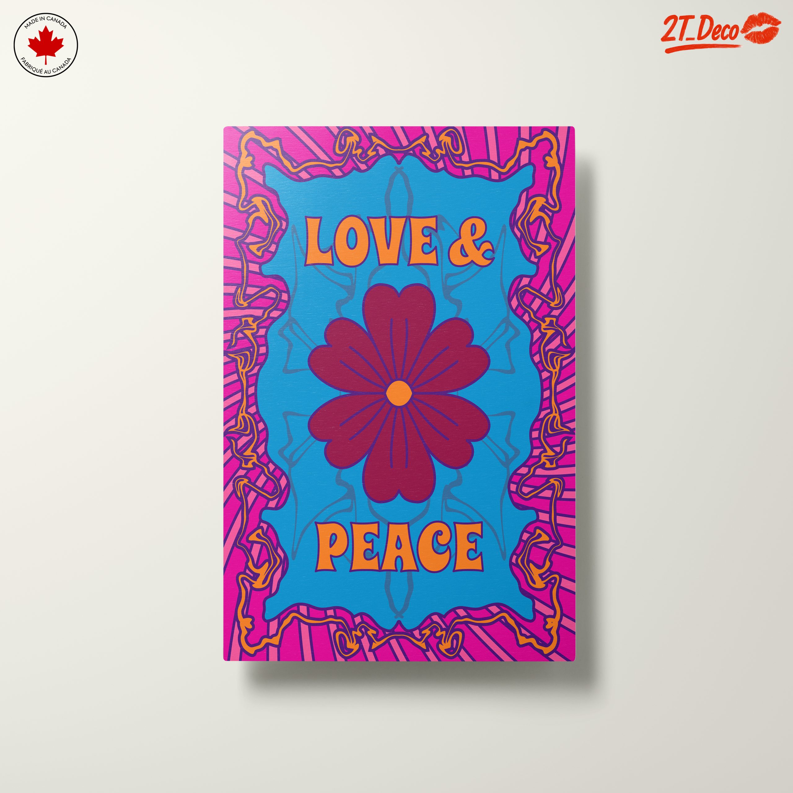 Colorful Love and Peace Pop Art - Image 10