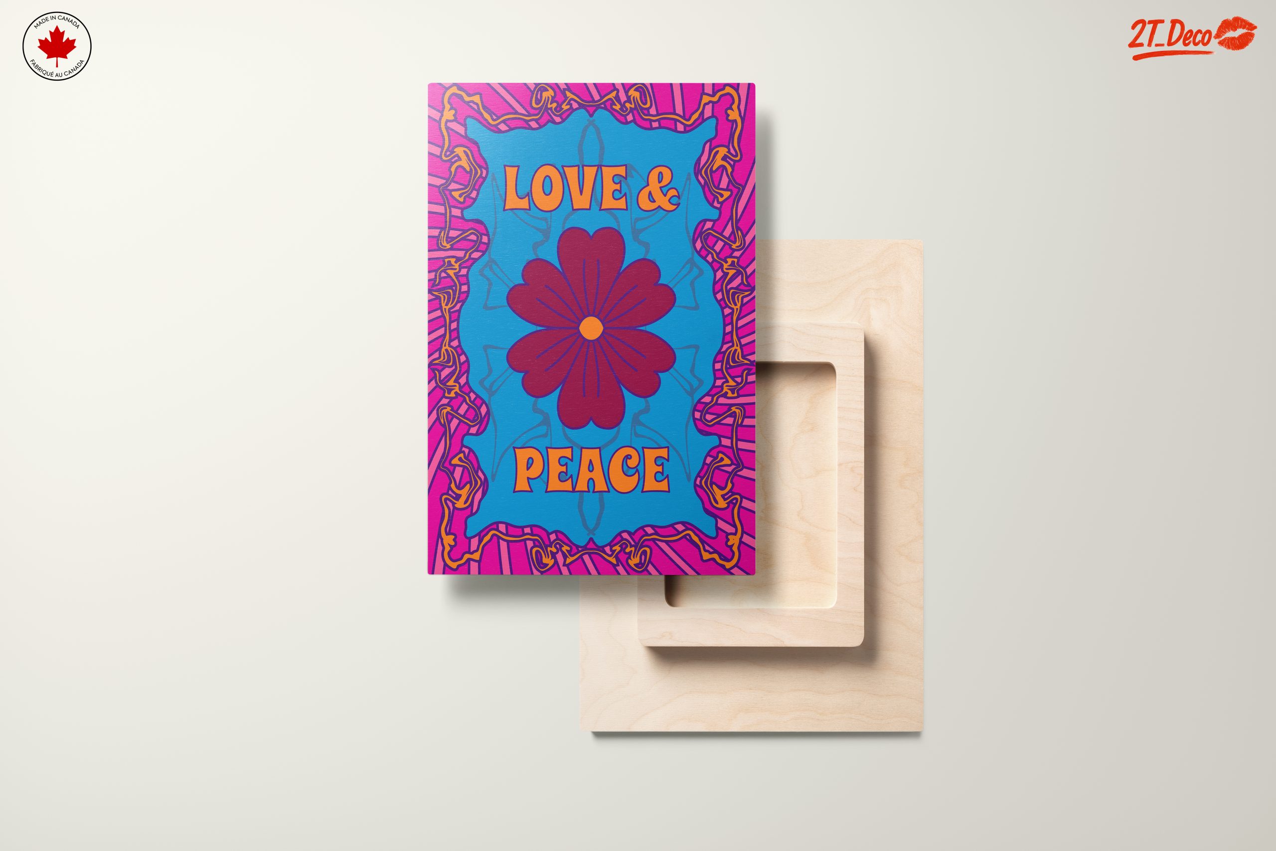 Colorful Love and Peace Pop Art - Image 11