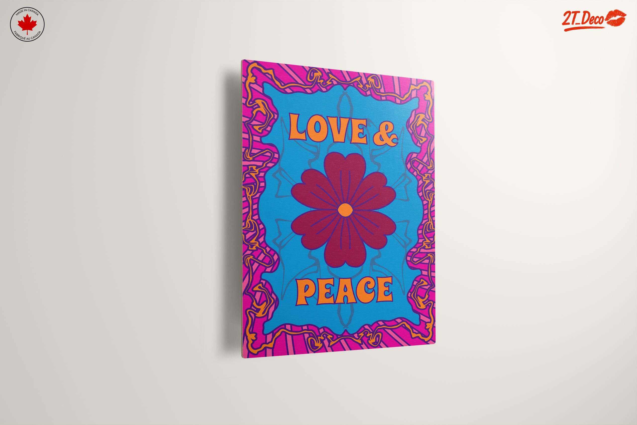 Colorful Love and Peace Pop Art - Image 13