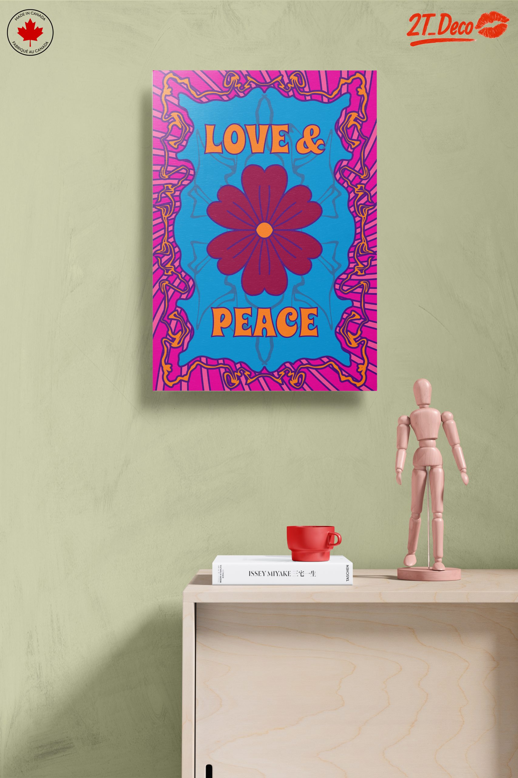 Colorful Love and Peace Pop Art - Image 14