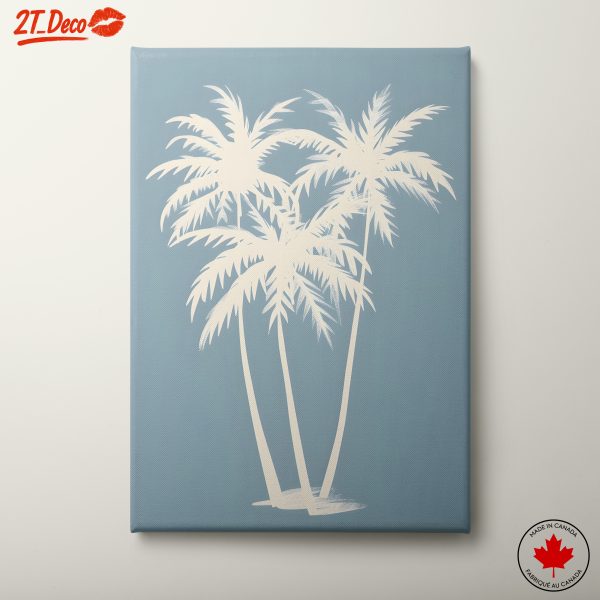 Stylized Palm Trees Art for Modern Spaces