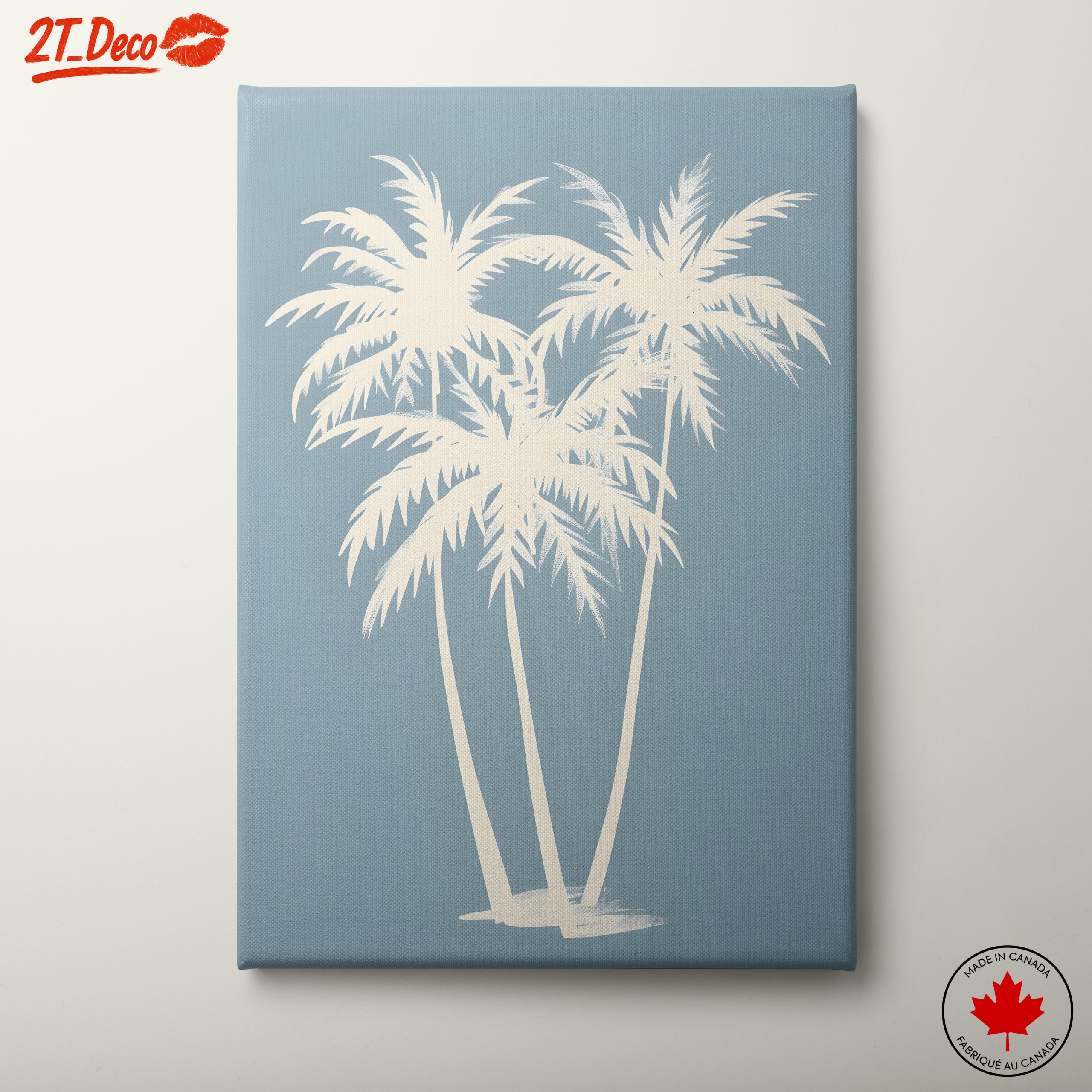 Stylized Palm Trees Art for Modern Spaces
