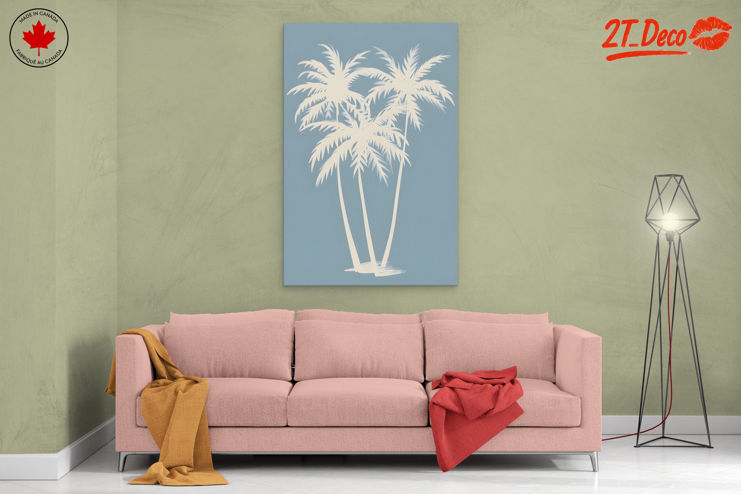 Stylized Palm Trees Art for Modern Spaces - Image 2
