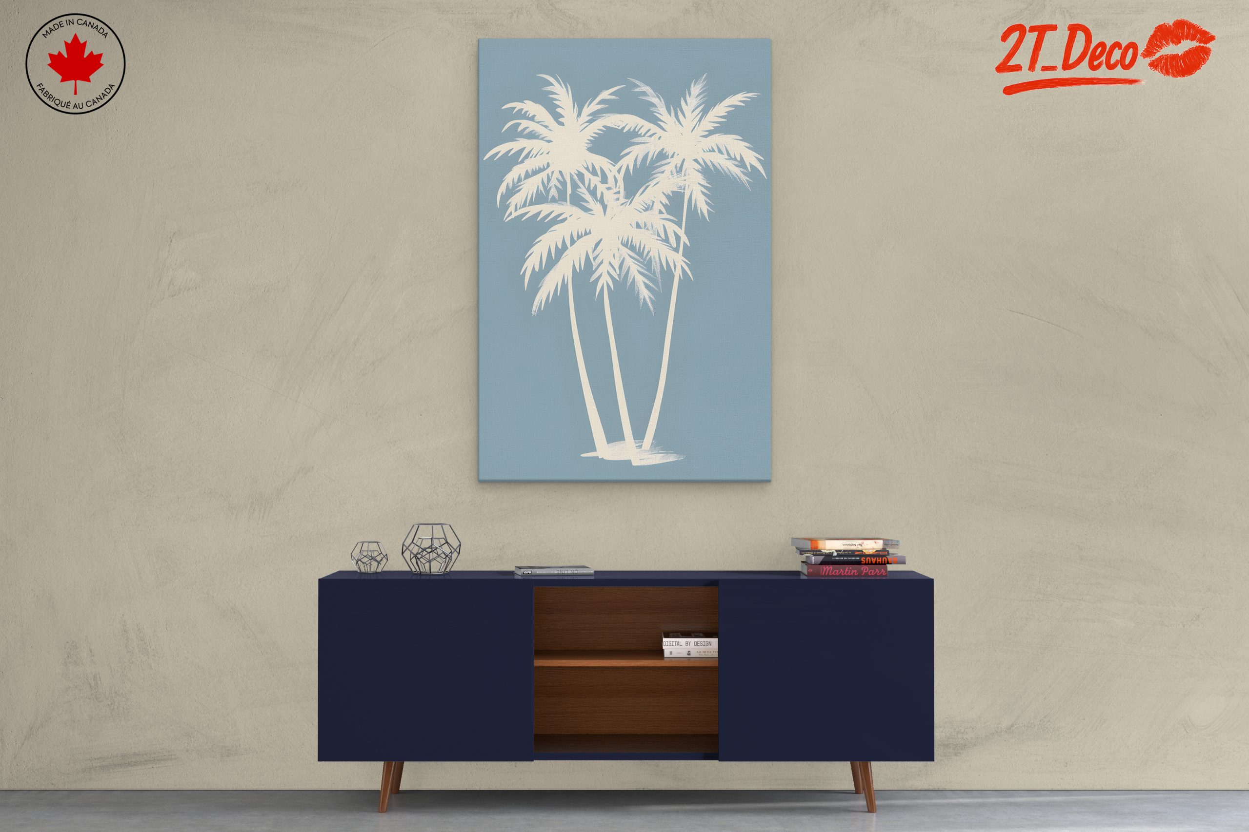 Stylized Palm Trees Art for Modern Spaces - Image 3