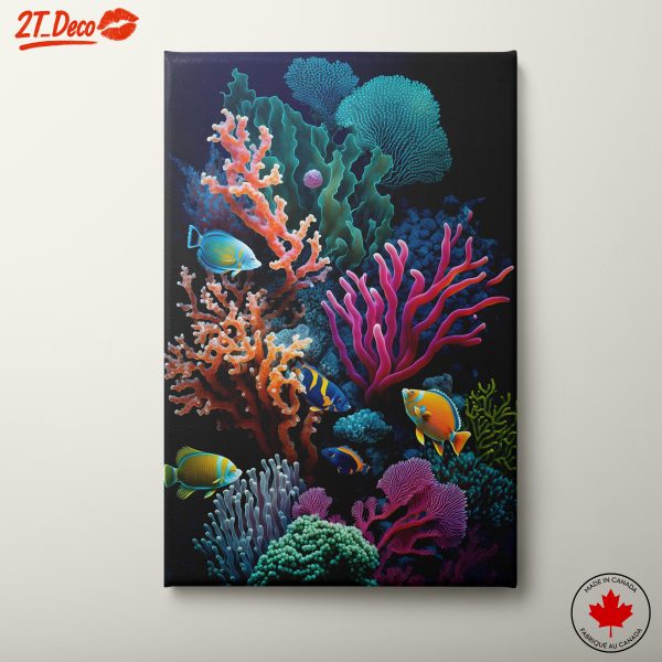 Vibrant Abstract Marine Life Scene