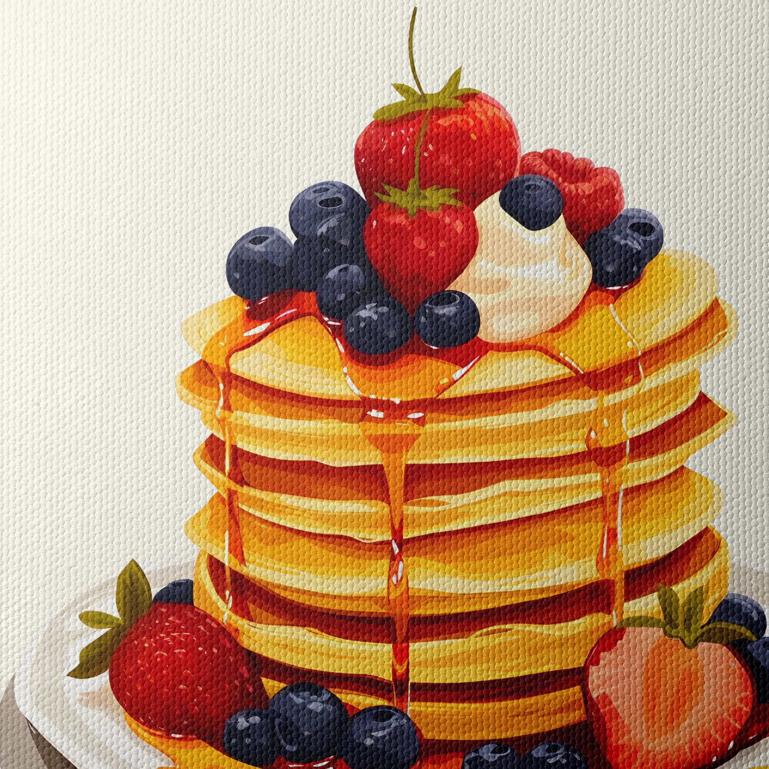 Colorful Stack of Pancakes with Berries - Image 4