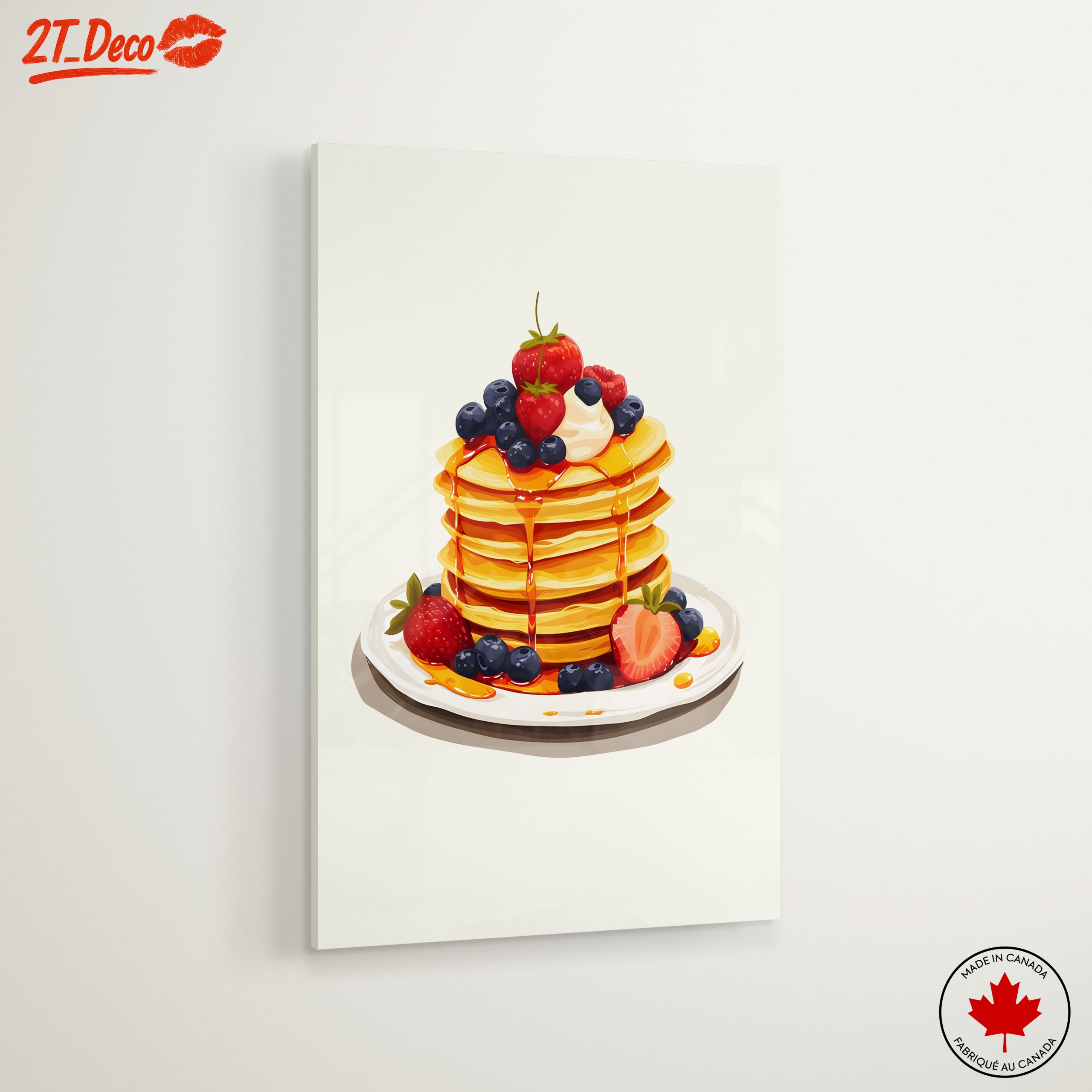 Colorful Stack of Pancakes with Berries - Image 6