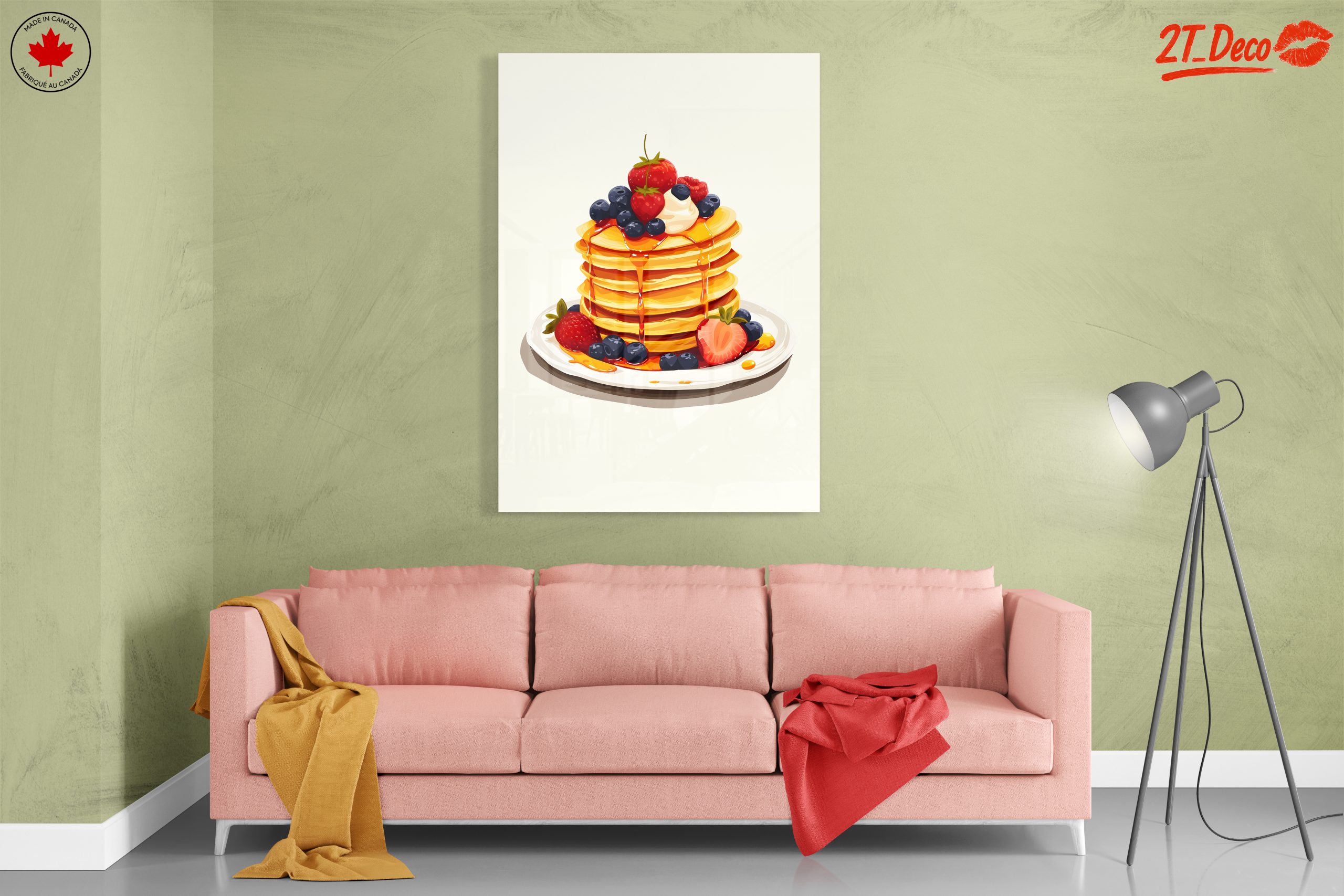 Colorful Stack of Pancakes with Berries - Image 7