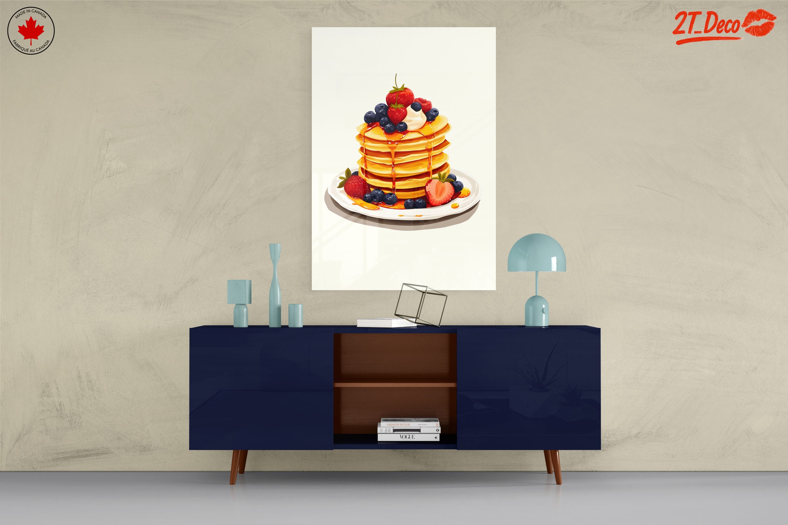 Colorful Stack of Pancakes with Berries - Image 8