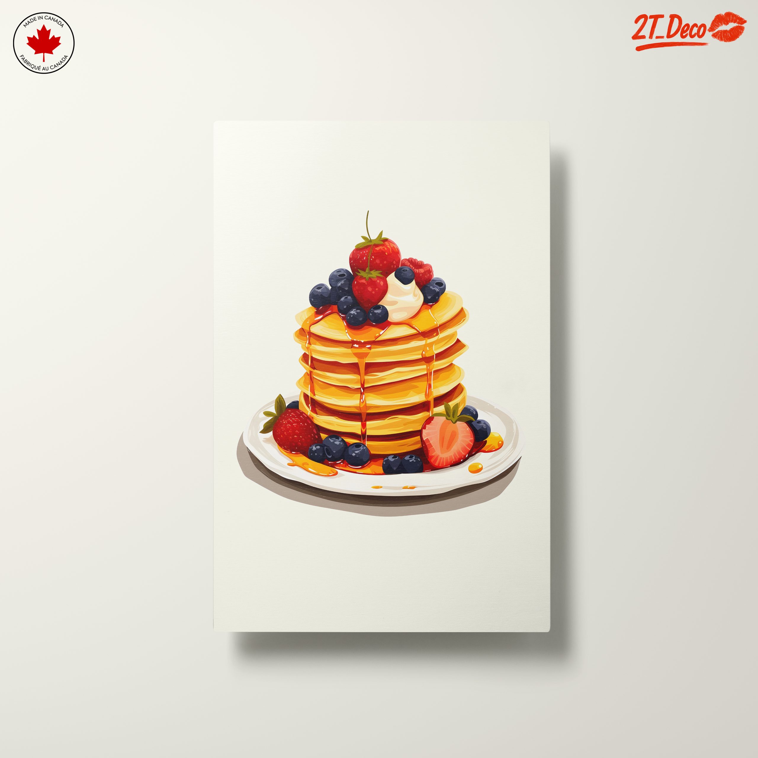 Colorful Stack of Pancakes with Berries - Image 10