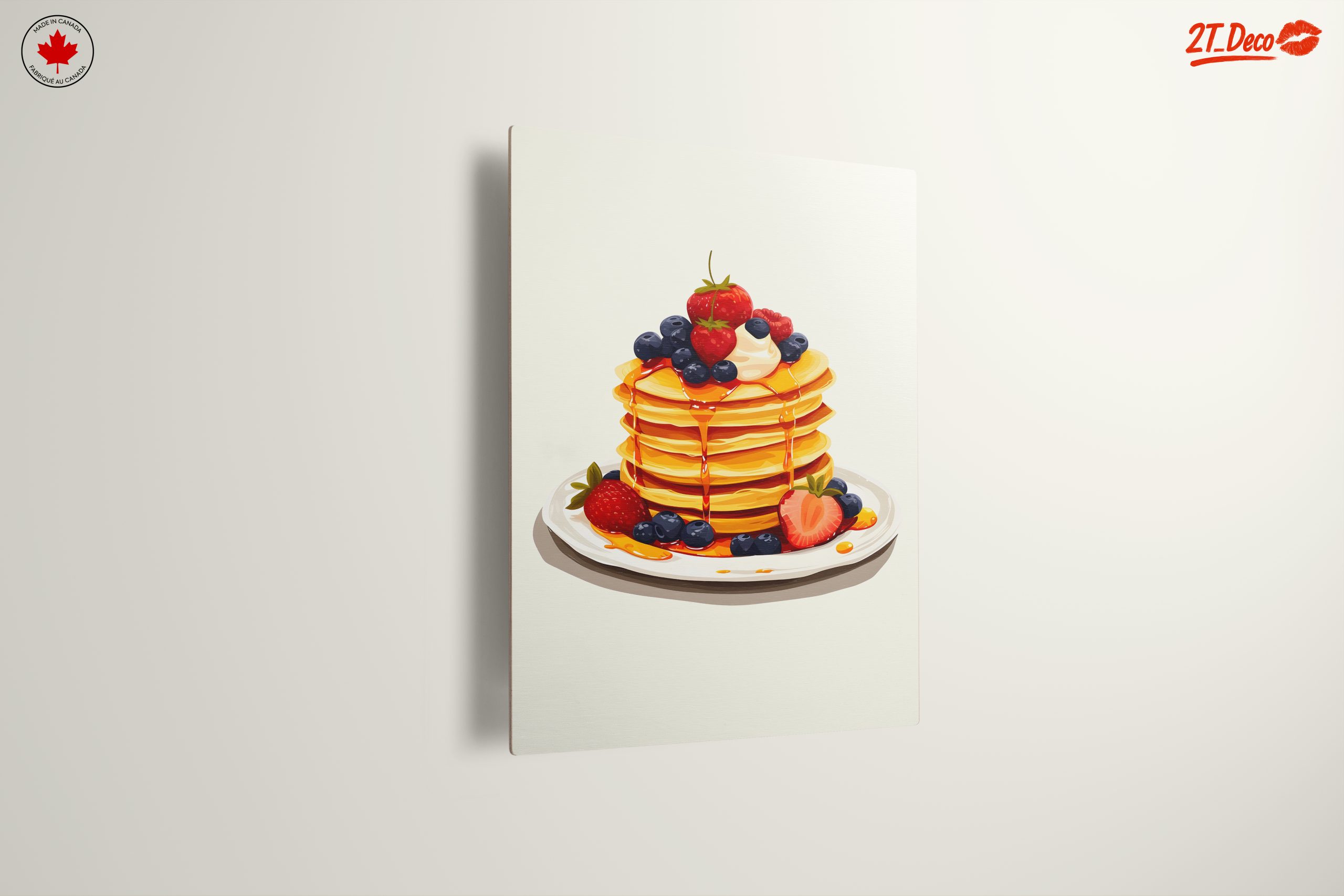 Colorful Stack of Pancakes with Berries - Image 13