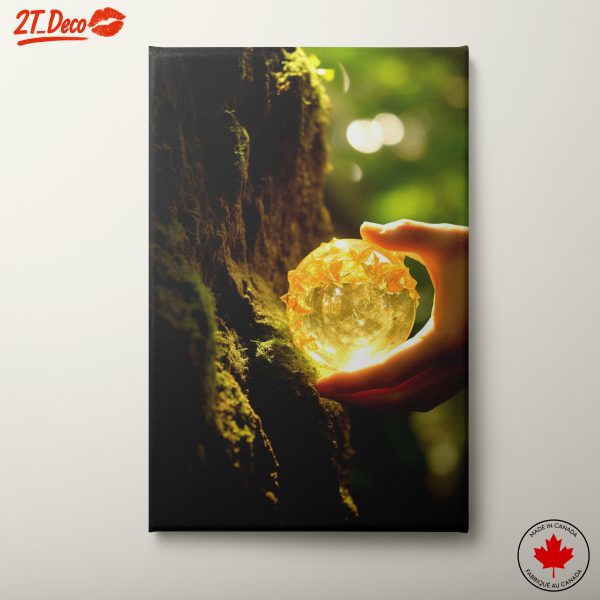 Glowing Orb Nature Inspired Art
