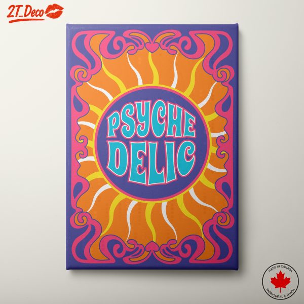 Psychedelic Colorful Typography Art