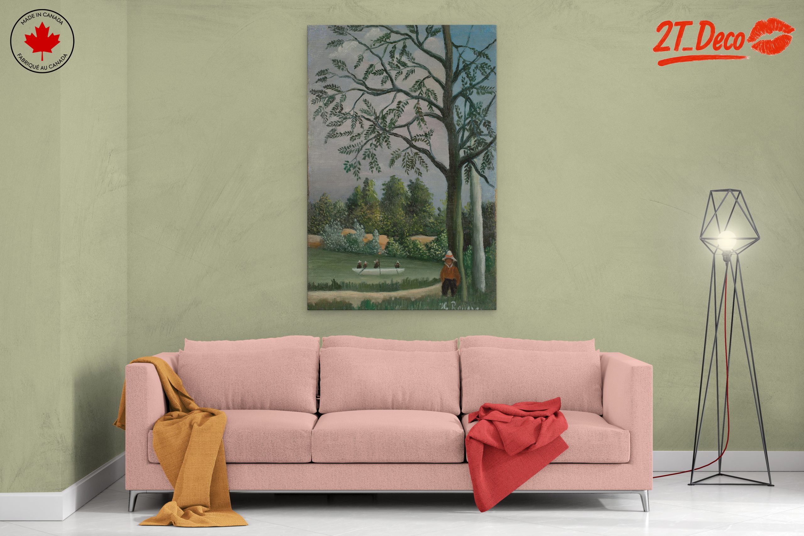 Lush Botanical Landscape with Tree - Image 2