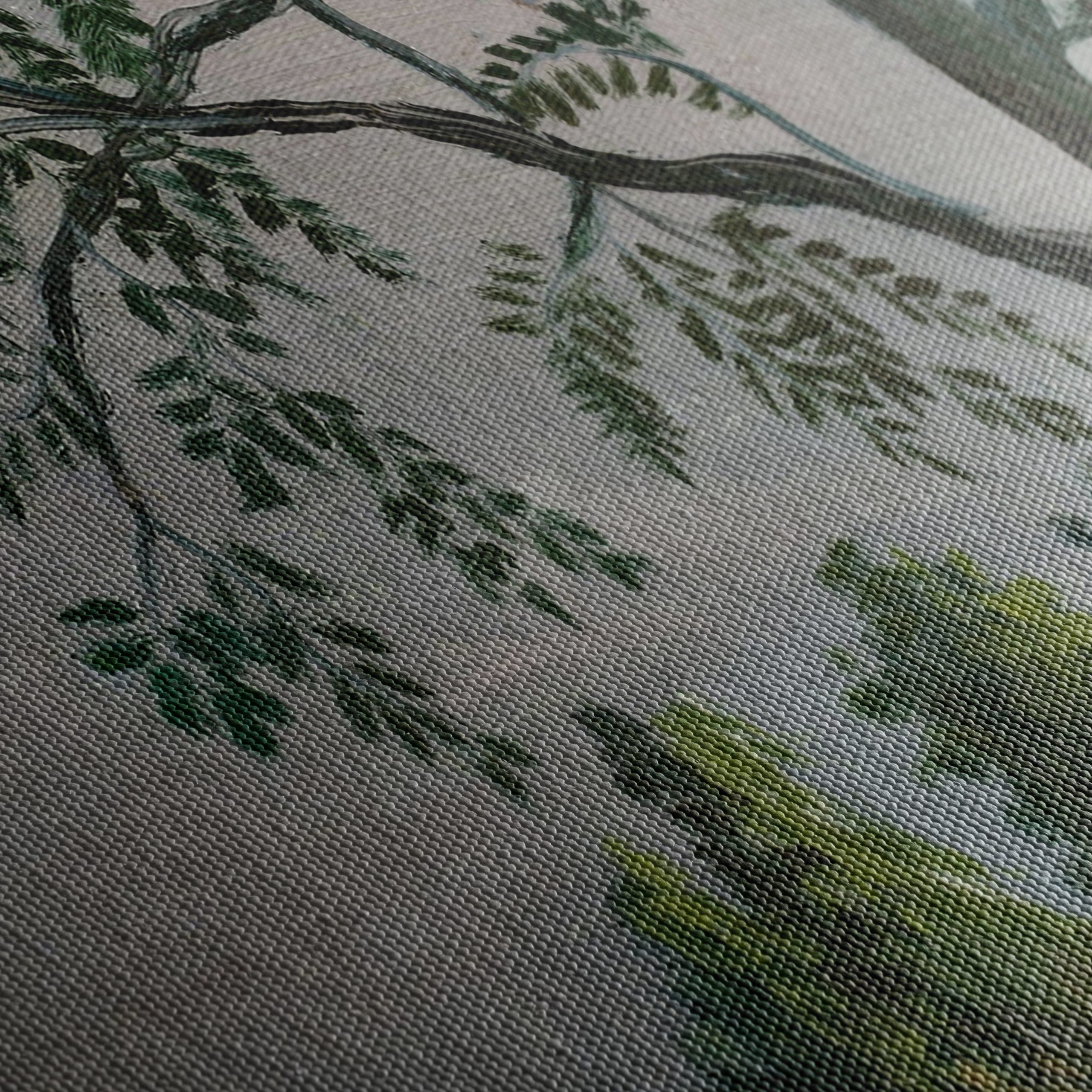 Lush Botanical Landscape with Tree - Image 5