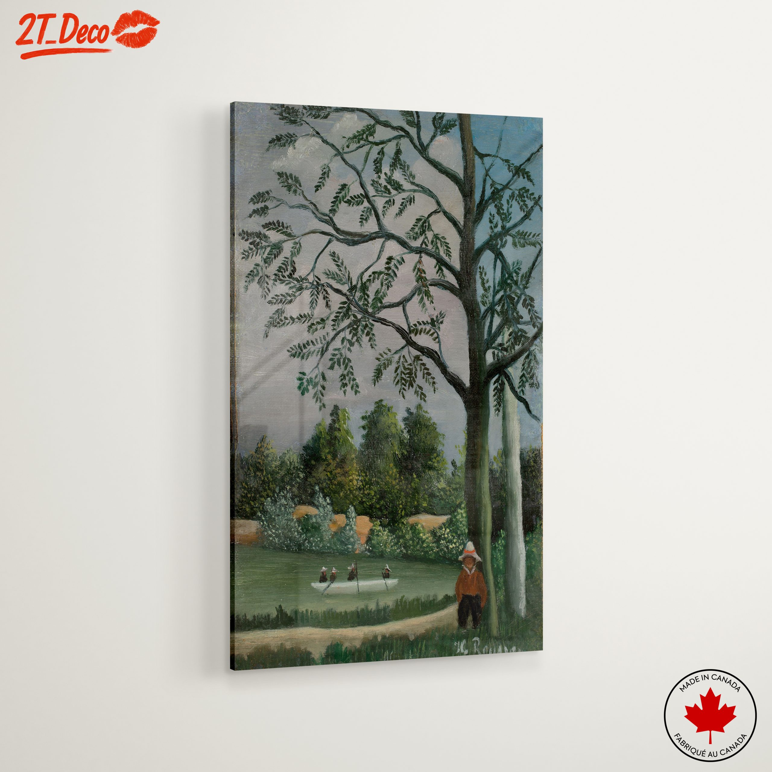 Lush Botanical Landscape with Tree - Image 6