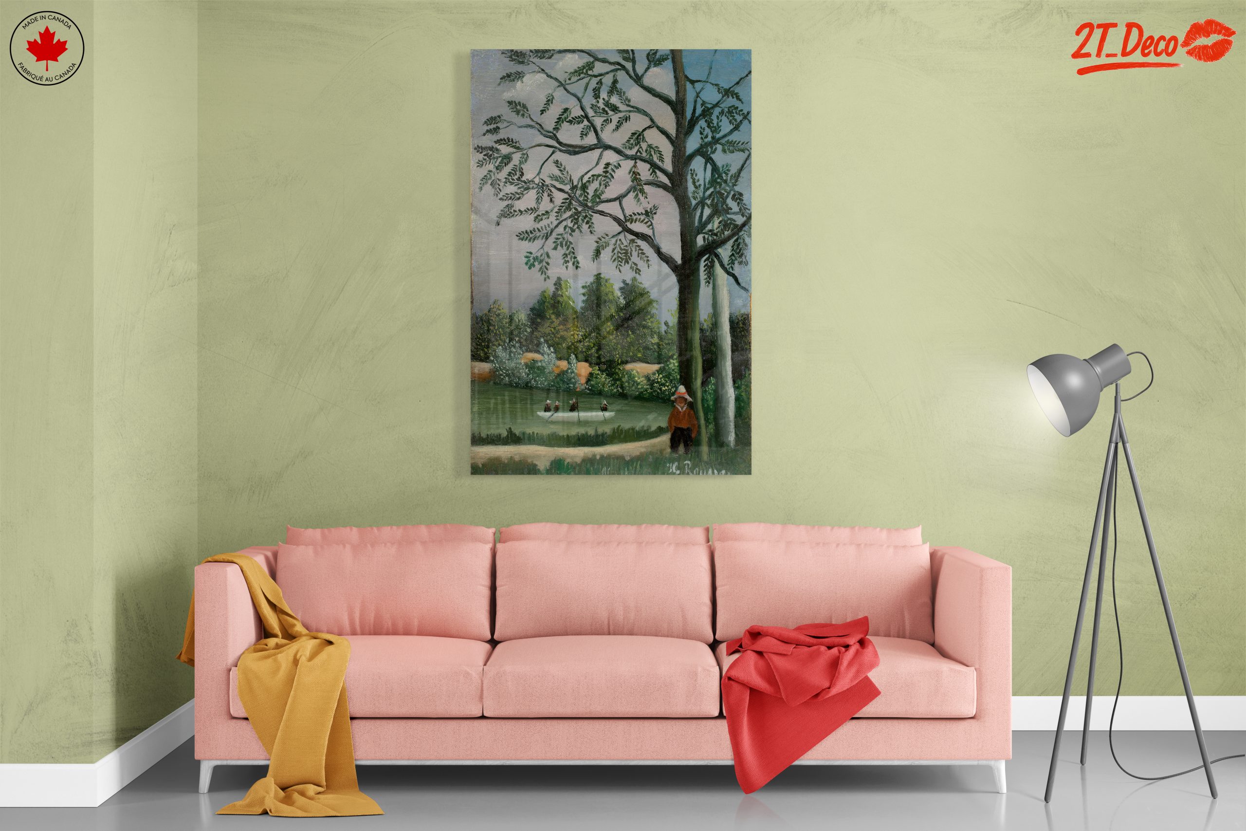 Lush Botanical Landscape with Tree - Image 7