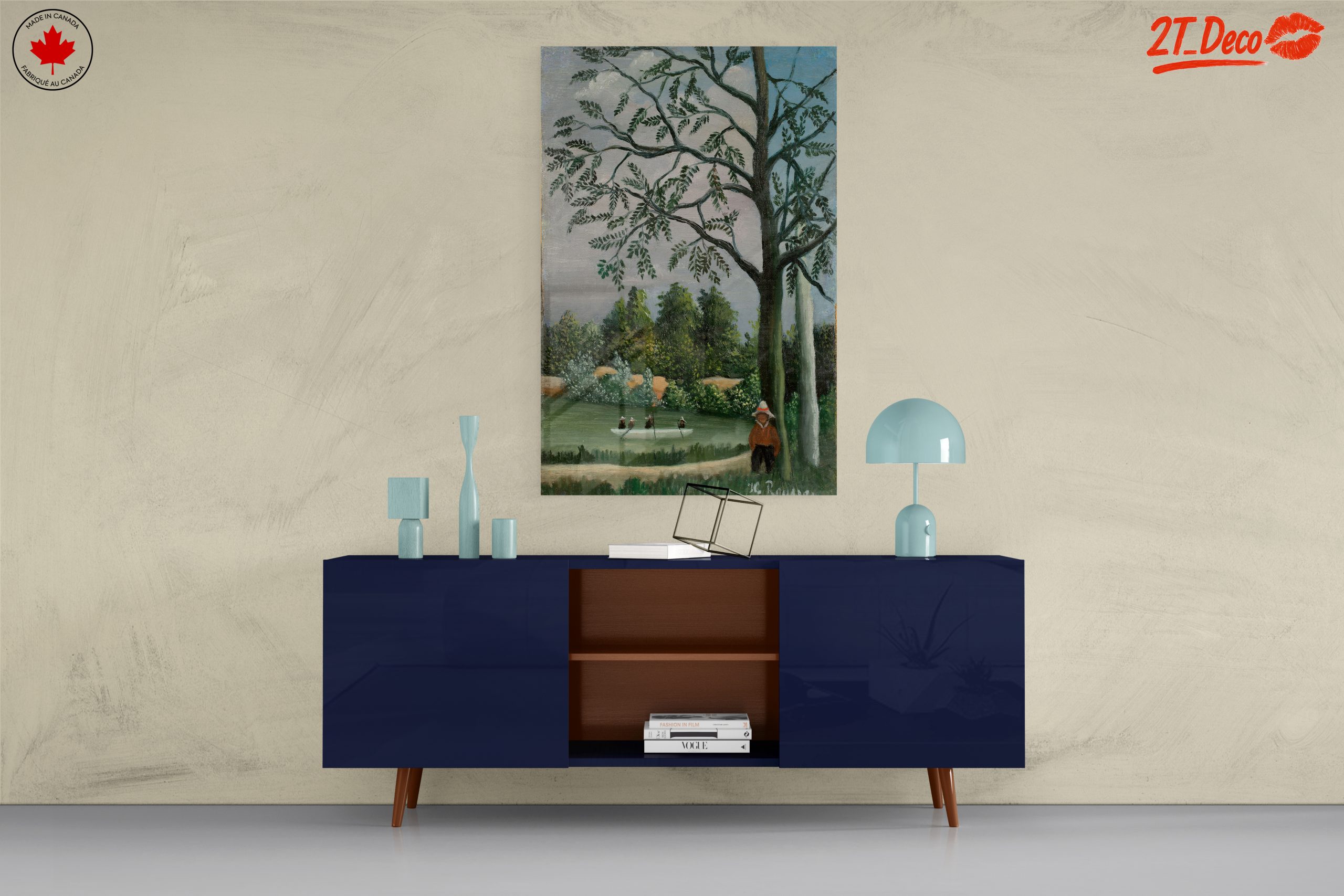 Lush Botanical Landscape with Tree - Image 8