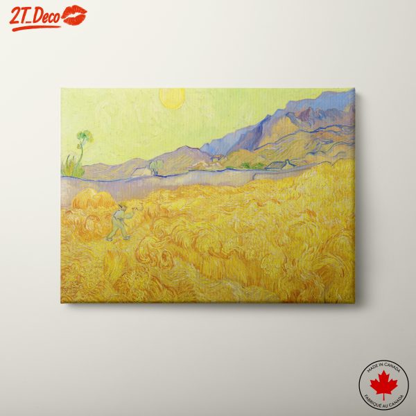 Vibrant Landscape with Wheat Fields