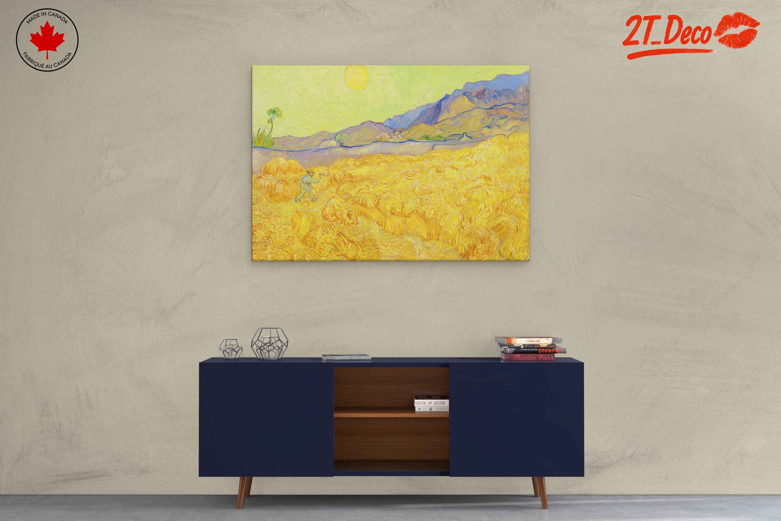Vibrant Landscape with Wheat Fields - Image 3