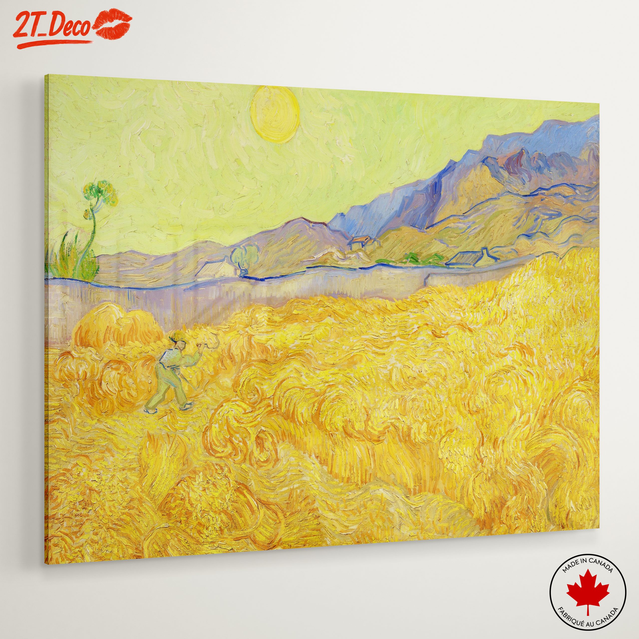 Vibrant Landscape with Wheat Fields - Image 6