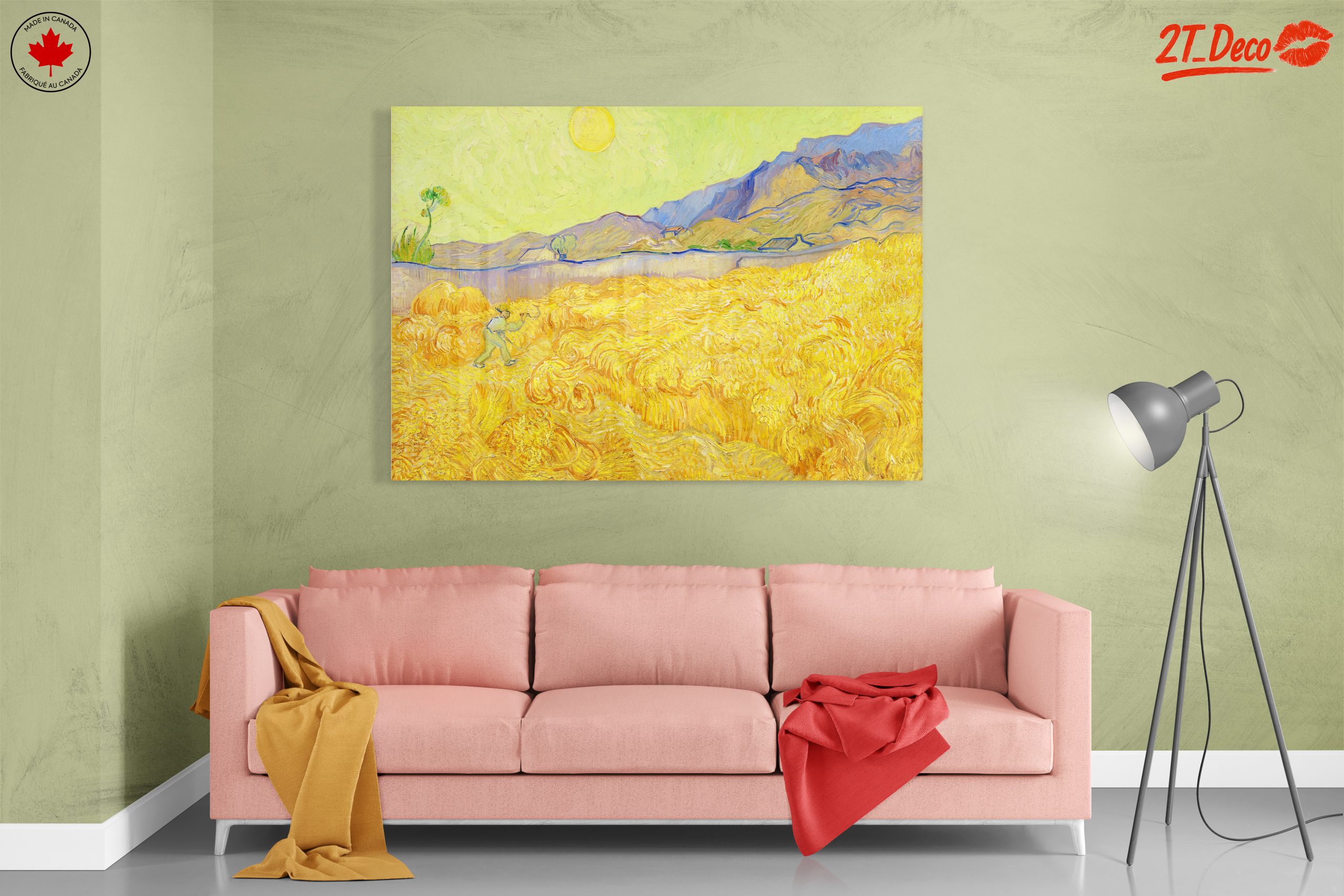 Vibrant Landscape with Wheat Fields - Image 7