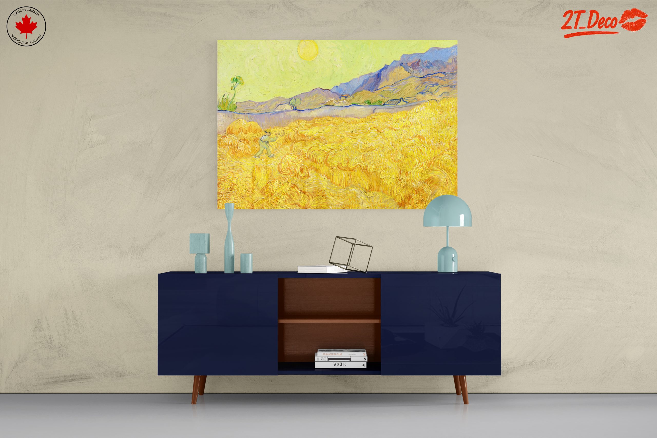 Vibrant Landscape with Wheat Fields - Image 8