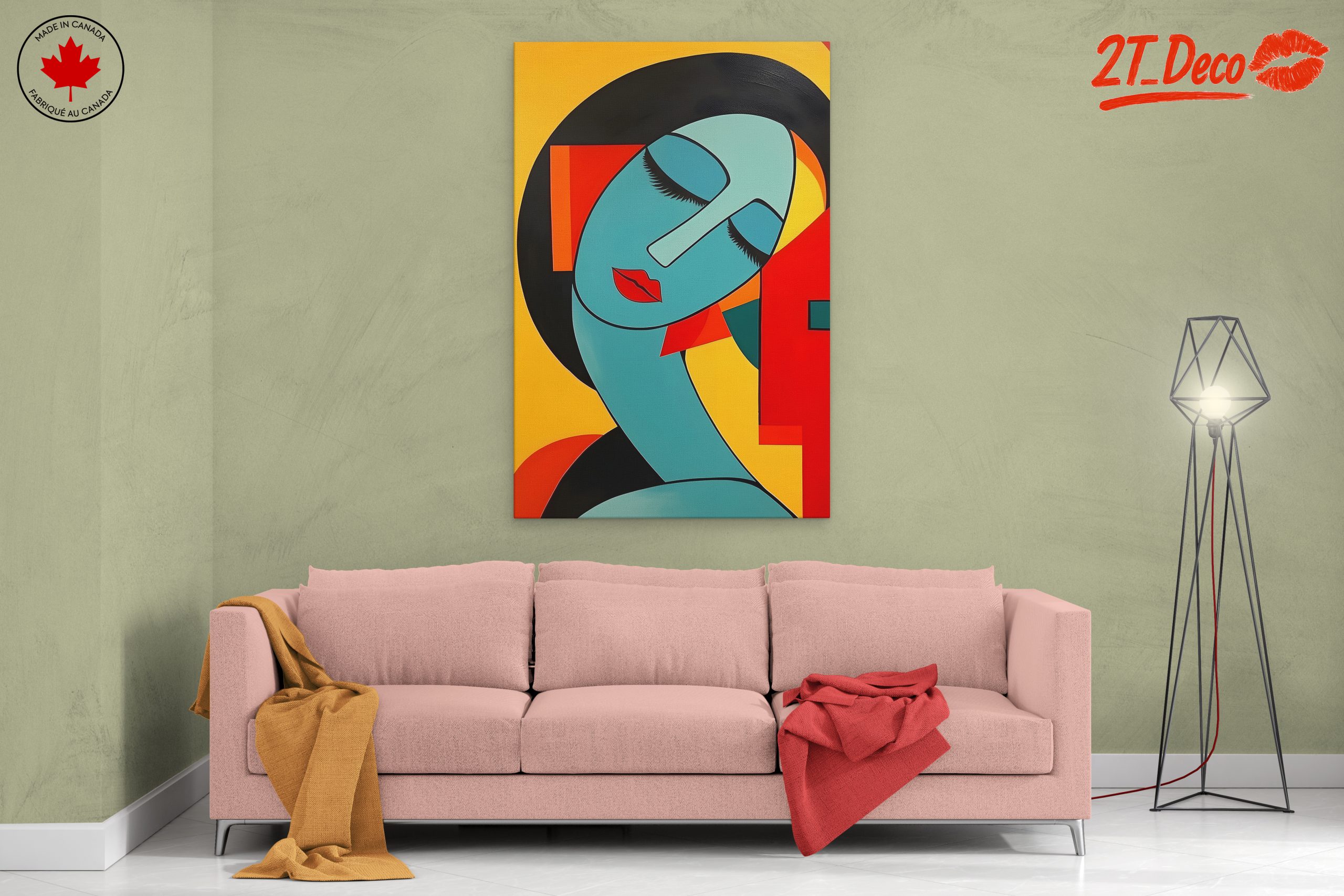 Vibrant Contemporary Portrait of a Figure - Image 2