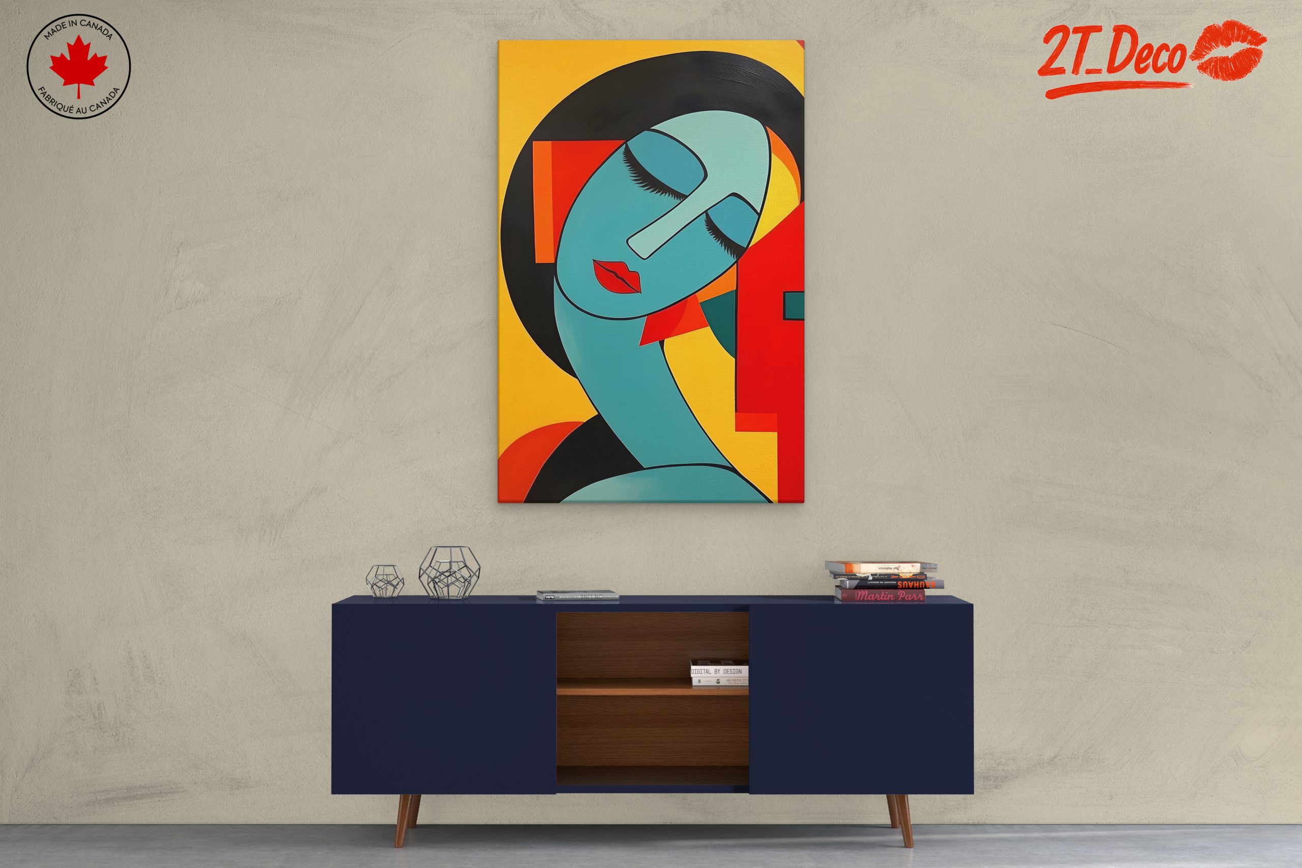 Vibrant Contemporary Portrait of a Figure - Image 3