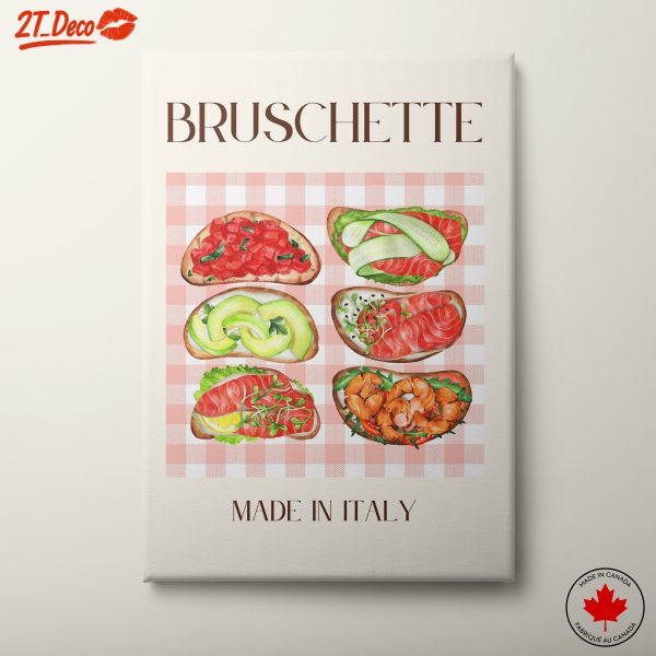 Abstract Bruschetta Art Made in Italy