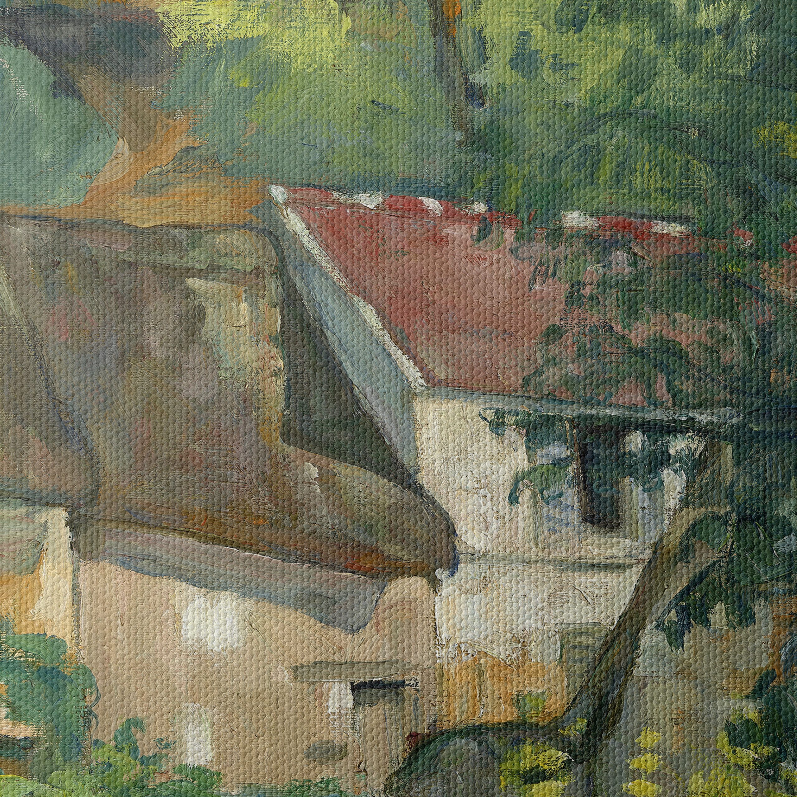 Lush Greenery and Floral Landscape Artwork - Image 4